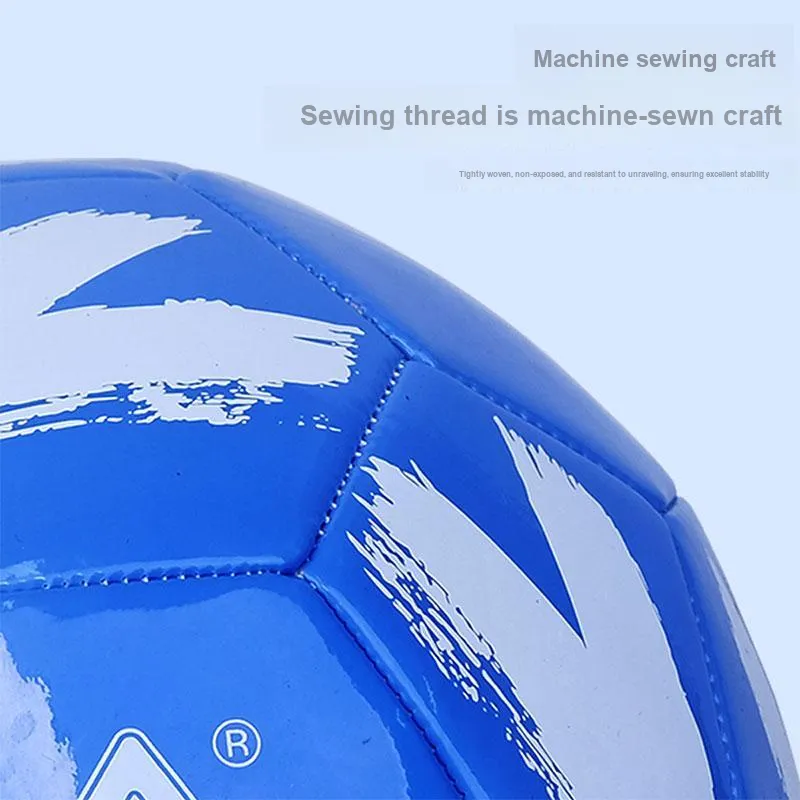 PEAK Size 4 5 Size Soccer PVC Machine Stitched Soccer Ball Unisex Blue White-4