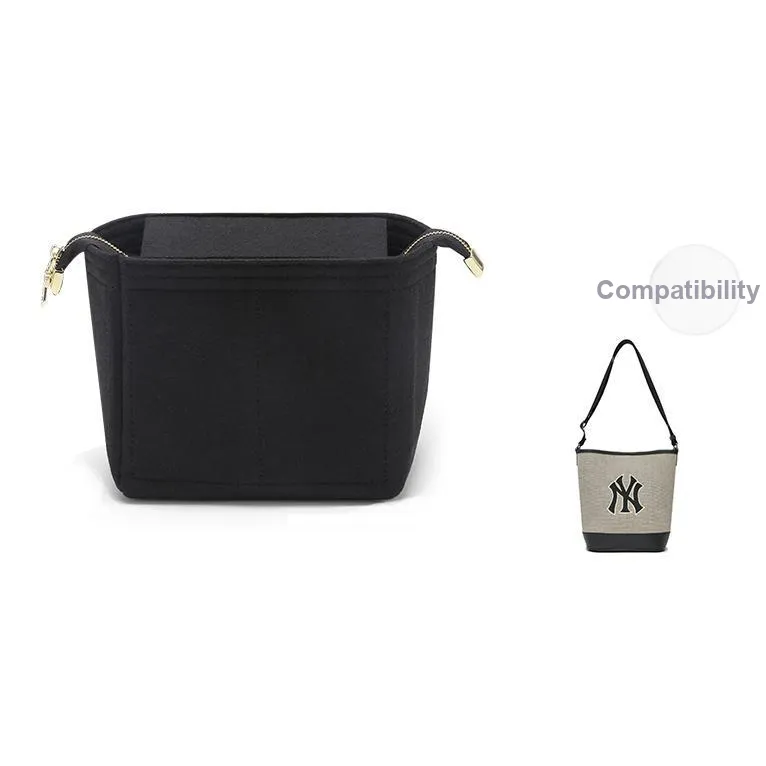 Luxury Care Artisan Workshop Bag Inserts Black Bucket Bag Exclusive Liner[Zippers Anti Theft]