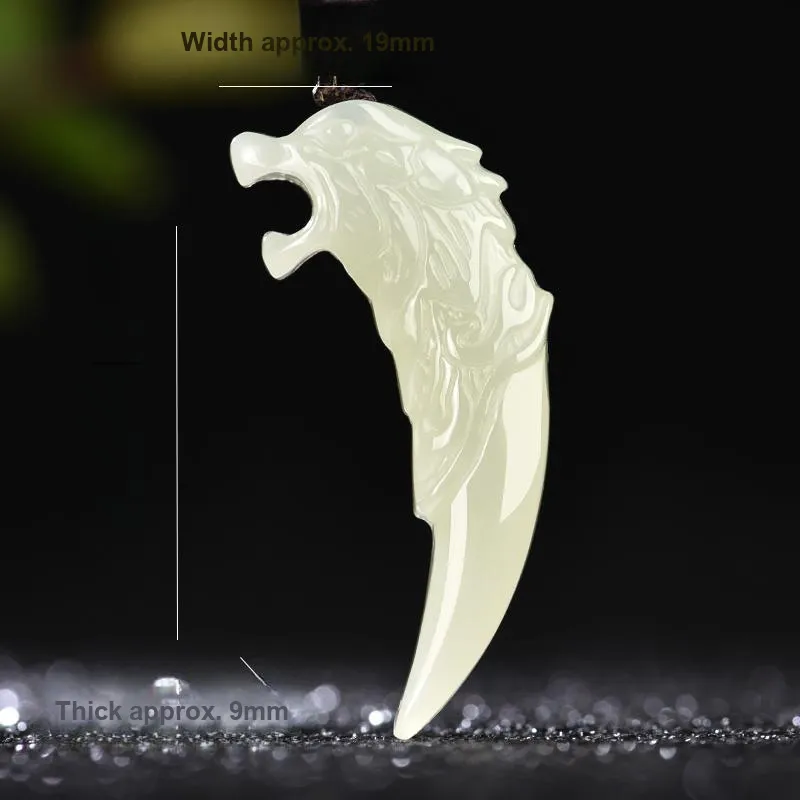 KUNYUYAO Pendants White Jade/Pale Greenish White Jade Unisex-2