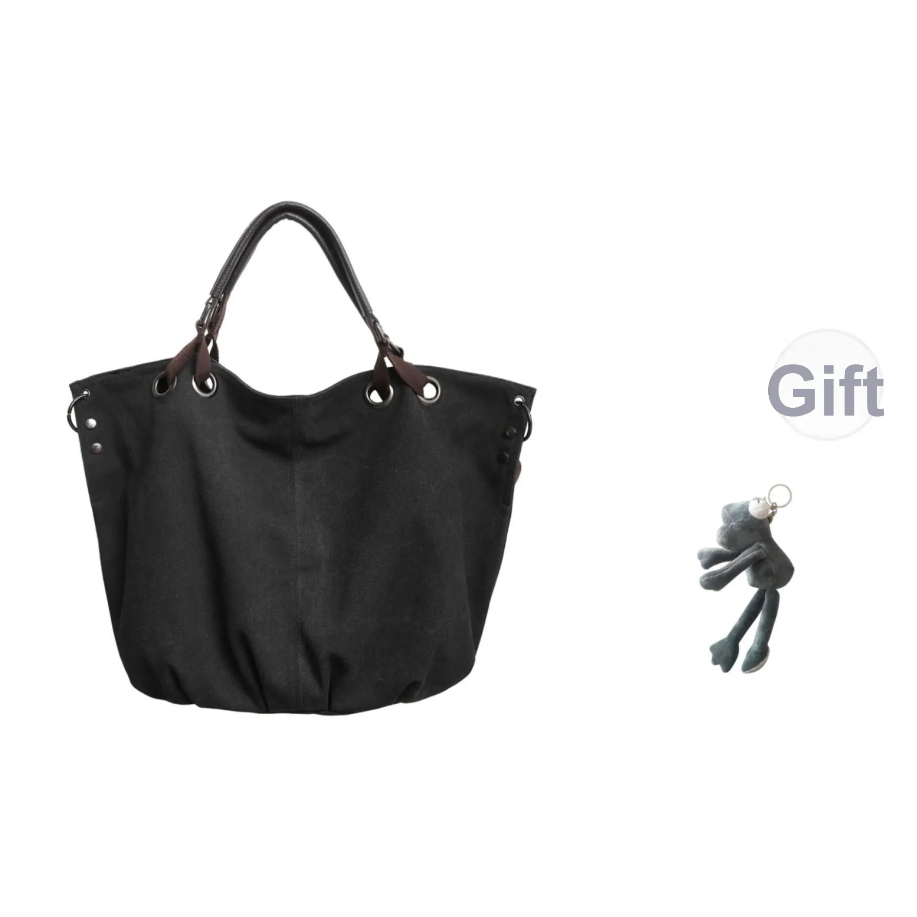 KINMAC Нейлоновая сумка через плечо унисекс черный коричневый