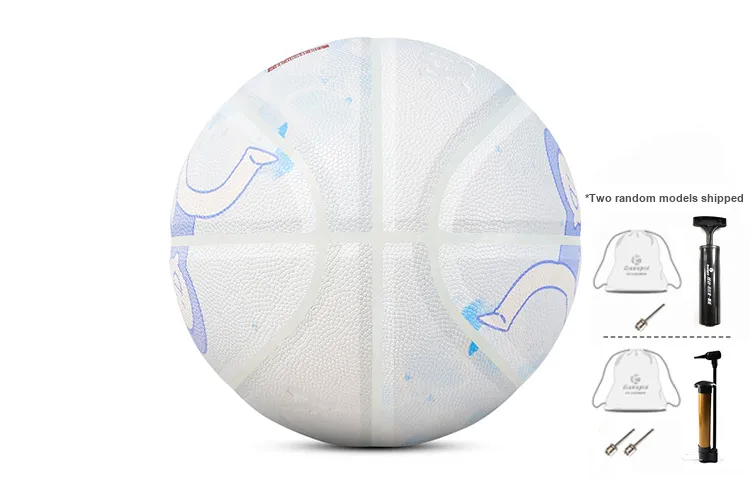 Kuangmi Basketball Blue White Size 7 Ball Training Unisex-1