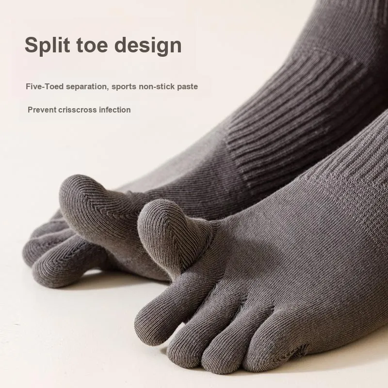JIAZINI Mid Calf Socks Men's 5 Pack-15