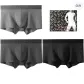3-Pack Gift Box Set (Dark Heather Gray+Black Heather Gray+Medium Heather Gray) 100% cotton silk Antibacterial