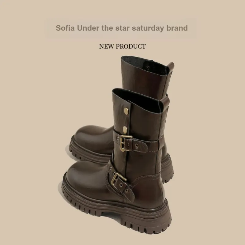 SAFIYA Ankle Boots Women's Black/Brown-10