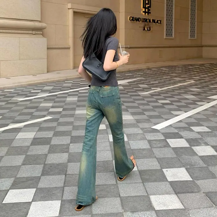 ZHOUMIAO Jeans Women's Millennial Blue-2