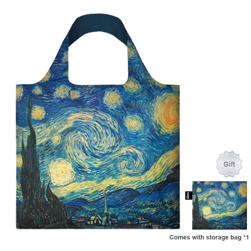 Loqi Recyclable Polyester Tote Bag Shopping Bag Shoulder Bag Handbag Women's Multicolor