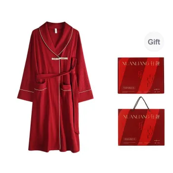 Xuan Liang Pajama Robe Women's Gift Box Set Maroon