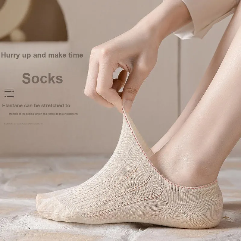 MANCHU No Show Socks Women's 8 Pack-2