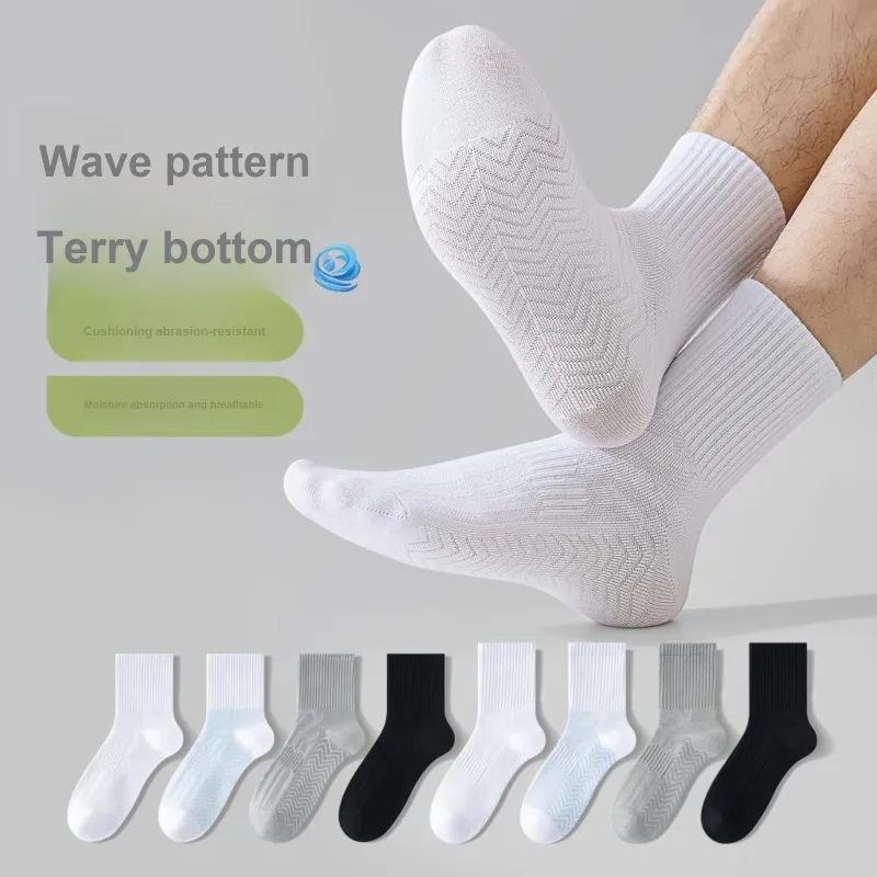 XXLLG Mid Calf Socks Men's 4 Pack-1