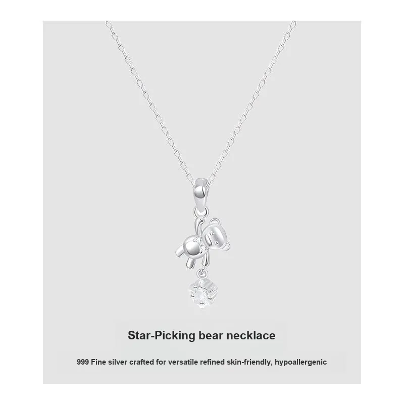 Daisy Dream S999 Fine Silver Necklaces Women's-4