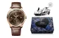 Rose Case Brown Dial Brown Leather Strap