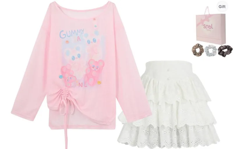 SNBL Two Piece Skirt Sets Women's-4