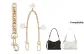 Gold Pig Nose Extender Chain+Camellia Decorative Chain