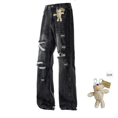 HKRXEC Jeans Men Black