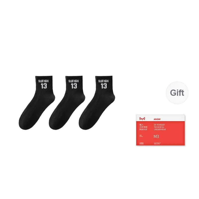 MIIOW Trend Party Series Mid Calf Socks Men's Shopping Bag Combo-7