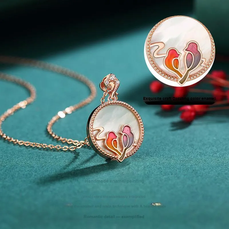 Long Fu S925 Silver Necklaces Women's-4