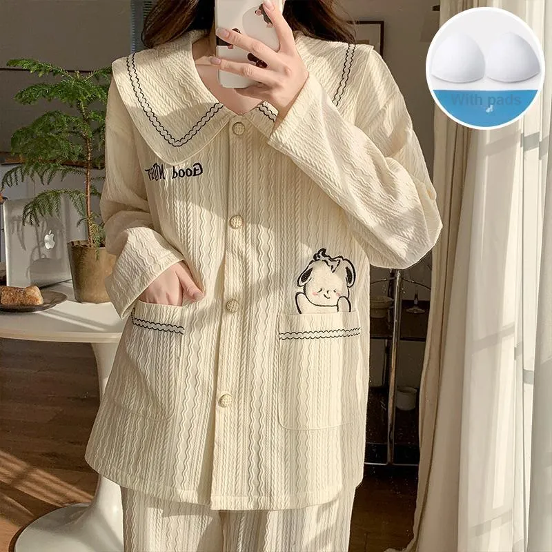 Sleeping Beauty Pajama Set Women's Ivory-4