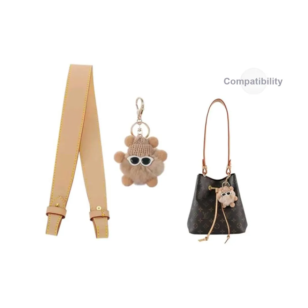 Lan Bao Fan Cowhide Alloy Bag Strap Women's Beeswax