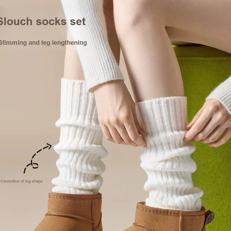 SOIE Mid Calf Socks Women's Combo Set-21