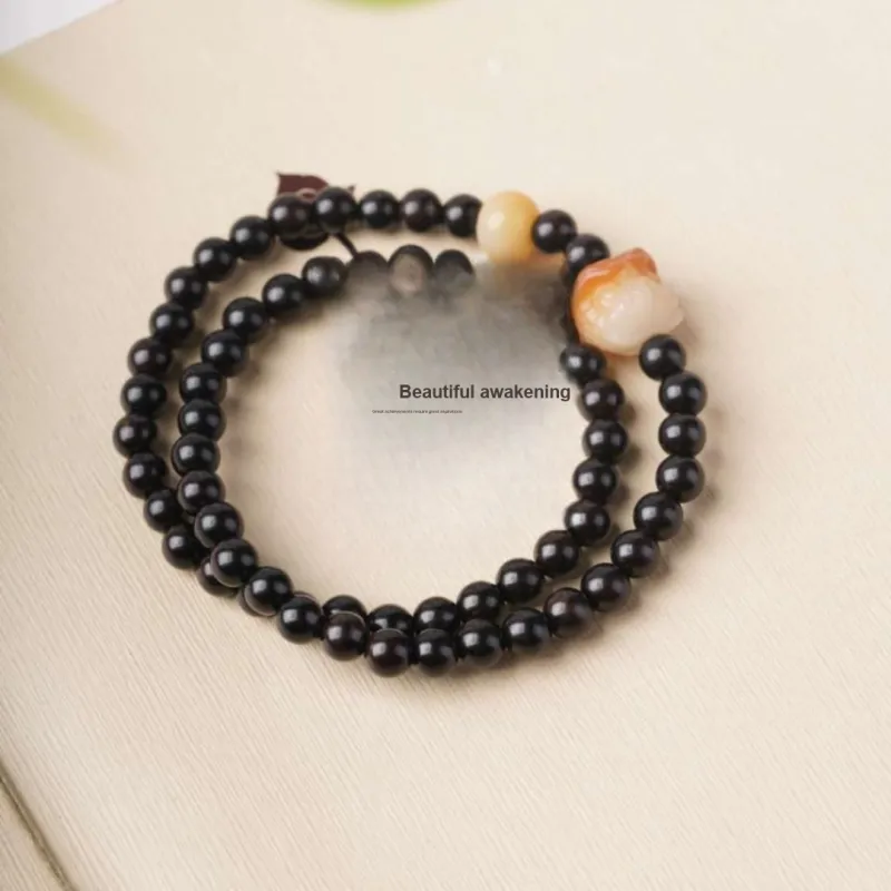 Lordship Ebony Bead Chain Unisex-9
