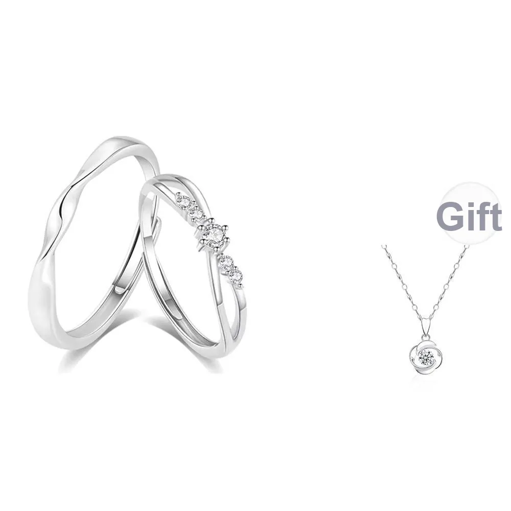 LUCA Sterling Silver Rings Unisex Anniversary Box