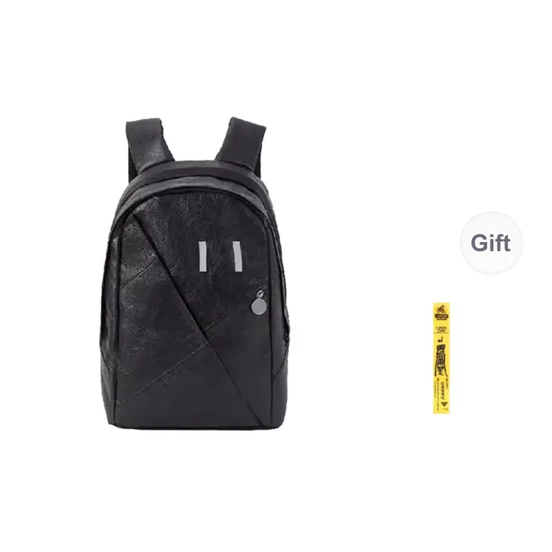 One Person's Planet DuPont Paper Backpack Medium Size Unisex Black-6