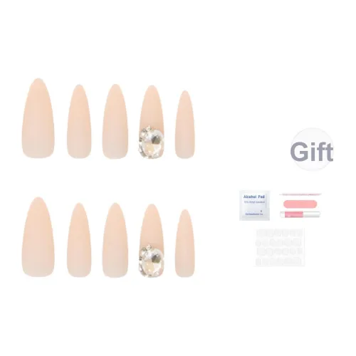 SEVERLAND False Nail Длинный Huge Ромб Матовый Однотонный Французский