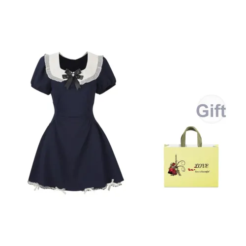 COHX Короткий рукав Платье Женское