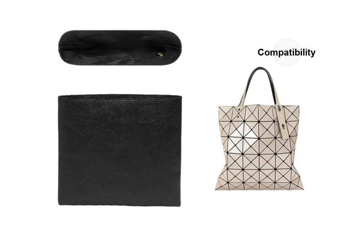 Lan Bao Fan DuPont Paper Bag Accessory Bag Insert Women's Black
