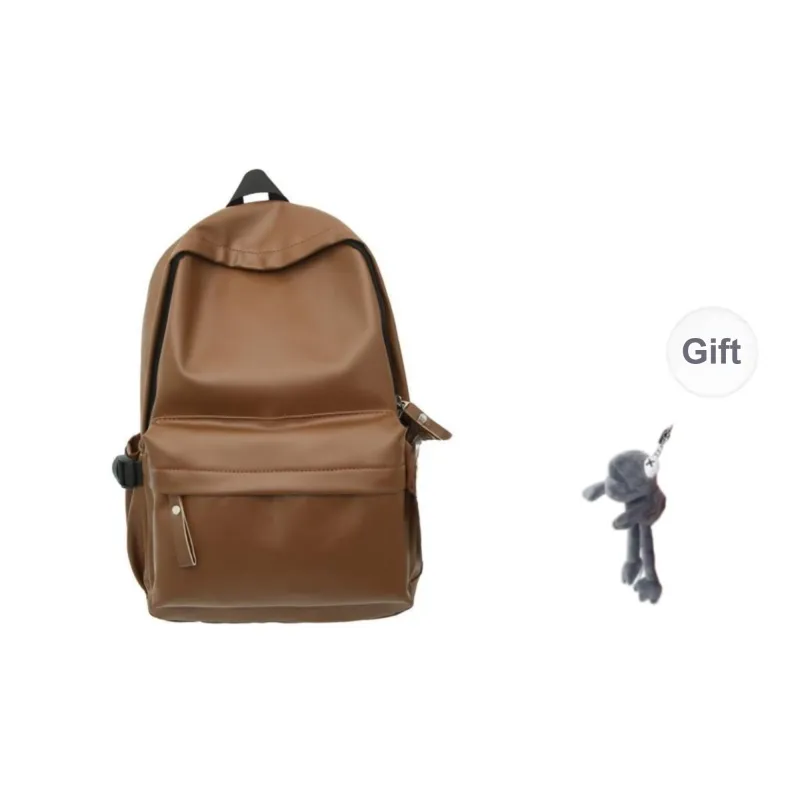 BRABOSTON PU Backpack Unisex White/Gray/Black/Brown-20