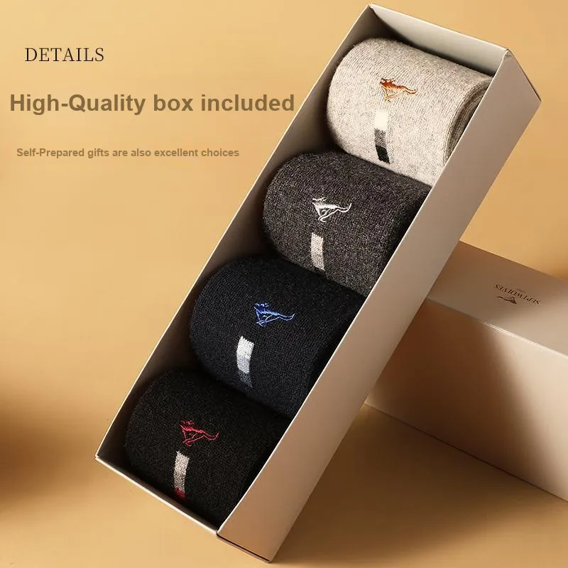 SEPTWOLVES Mid Calf Socks Men's 4 Pairs In A Box-26