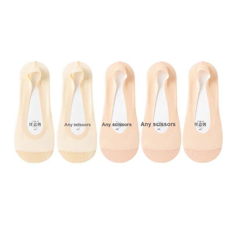 MIIOW No Show Socks Women's 5 Pack-11