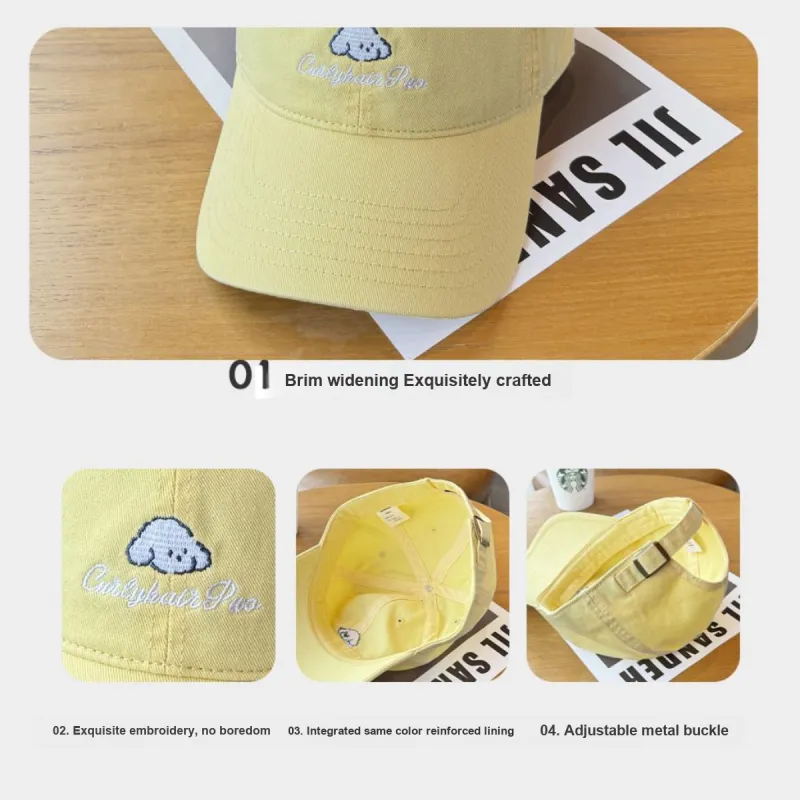 Gold Artist Cotton Baseball Caps Unisex Dopamine Dressing Color Scheme-5