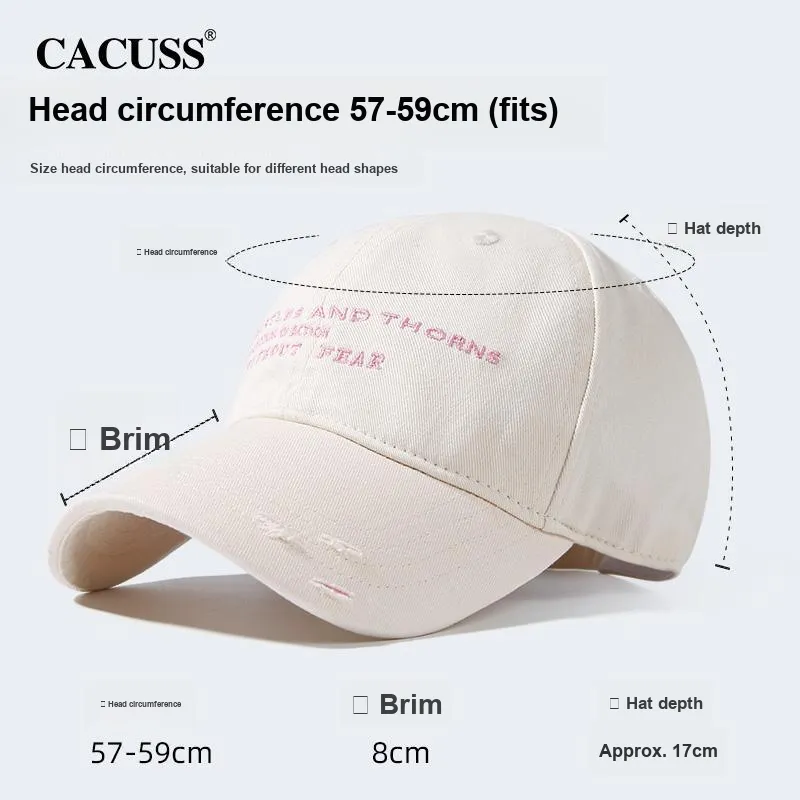 CACUSS Junior 100% Cotton Baseball Caps Unisex-16