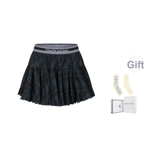 Charlie Luciano Повседневные короткие юбки Женские Темно-зеленый