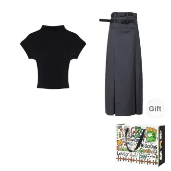 OURUOKE Two Piece Skirt Sets Women's