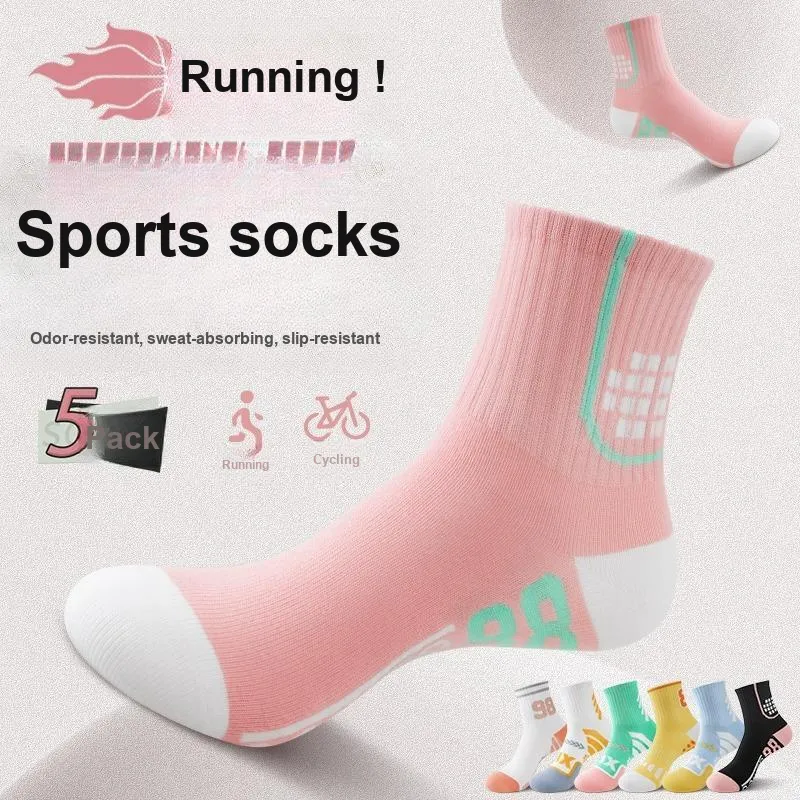 LUOLIAN Mid Calf Socks Women's 5 Pack-31