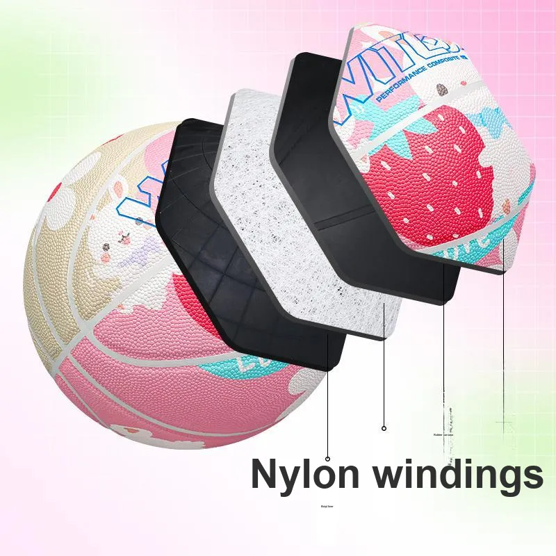 WITESS Eyewitness Series PU Basketball Pink Size 7 Training Unisex-11