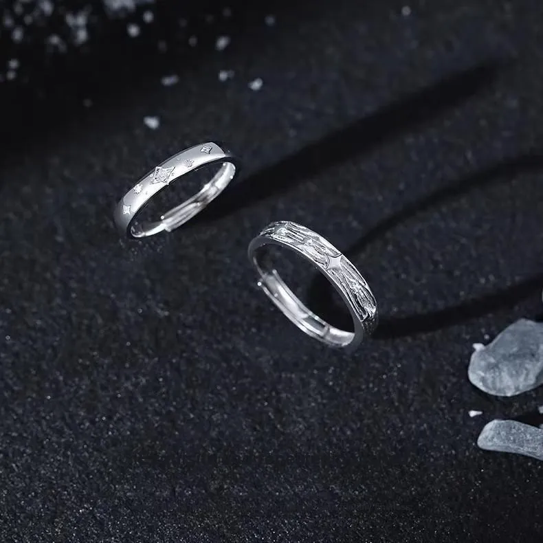 FOREVER MELODY 925 Sterling Silver Rings Unisex-5