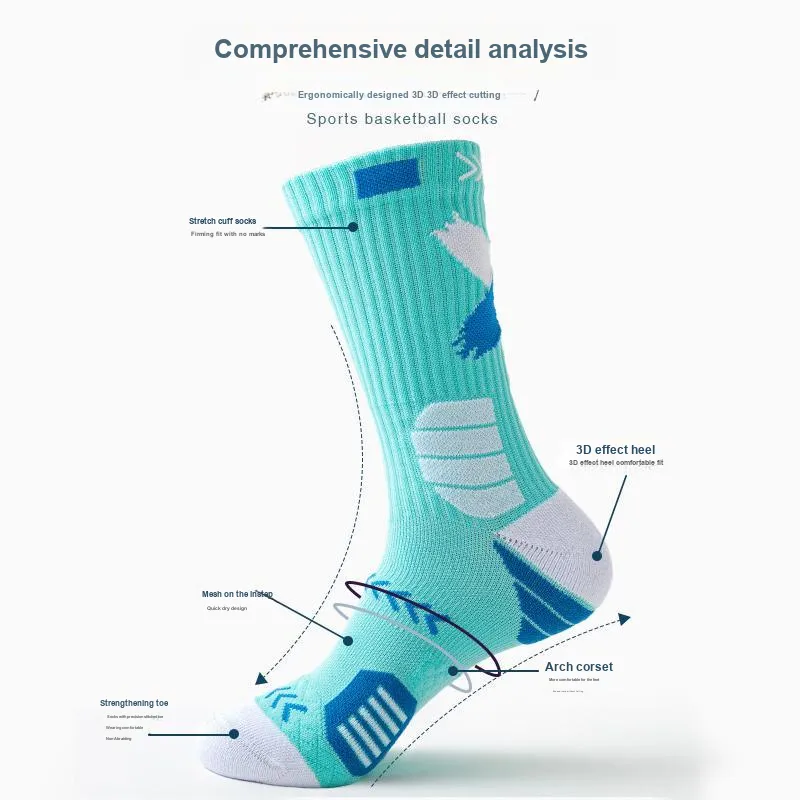 MIIOW Basketball Socks Men's 3 Pack-9