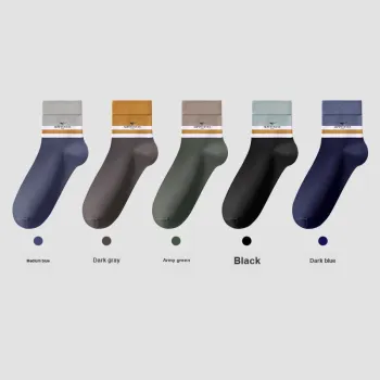 SEPTWOLVES Mid-Calf Socks Men's Box 5-Pack Mixed Color