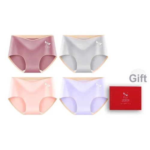 RED DRAGONFLY Хлопковые трусы женские комбинация набор в подарочной коробке