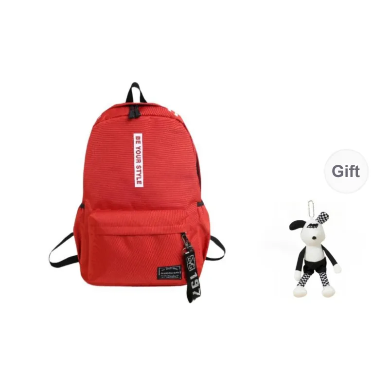 URBAN FOREST Oxford Backpack Unisex Black & Red/Black & Yellow/Light Gray/Dark Gray/Black/Red-24