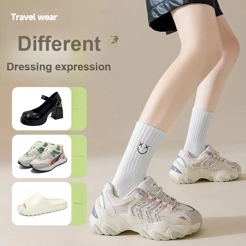Moremoli Mid Calf Socks Women's 3 Pack-4