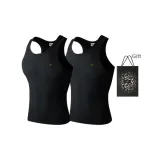 Slim Fit 2 Pack (Black+Black) 2 Pcs, Easy to Wash!