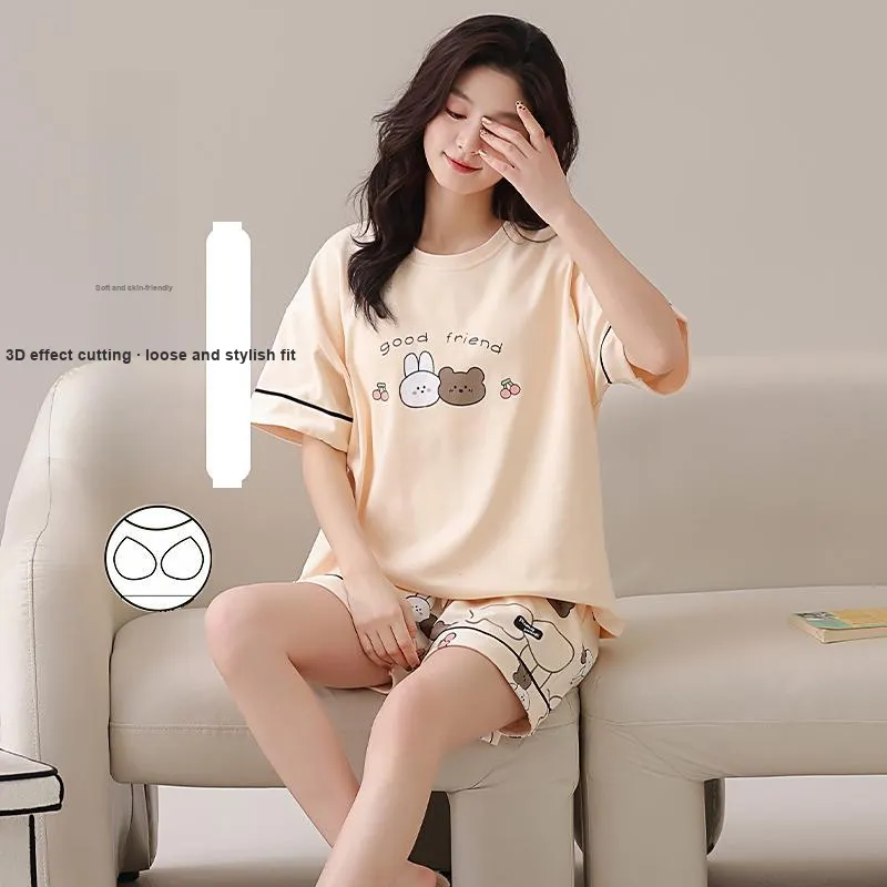 Pretty lady Women's Pajama Sets-3