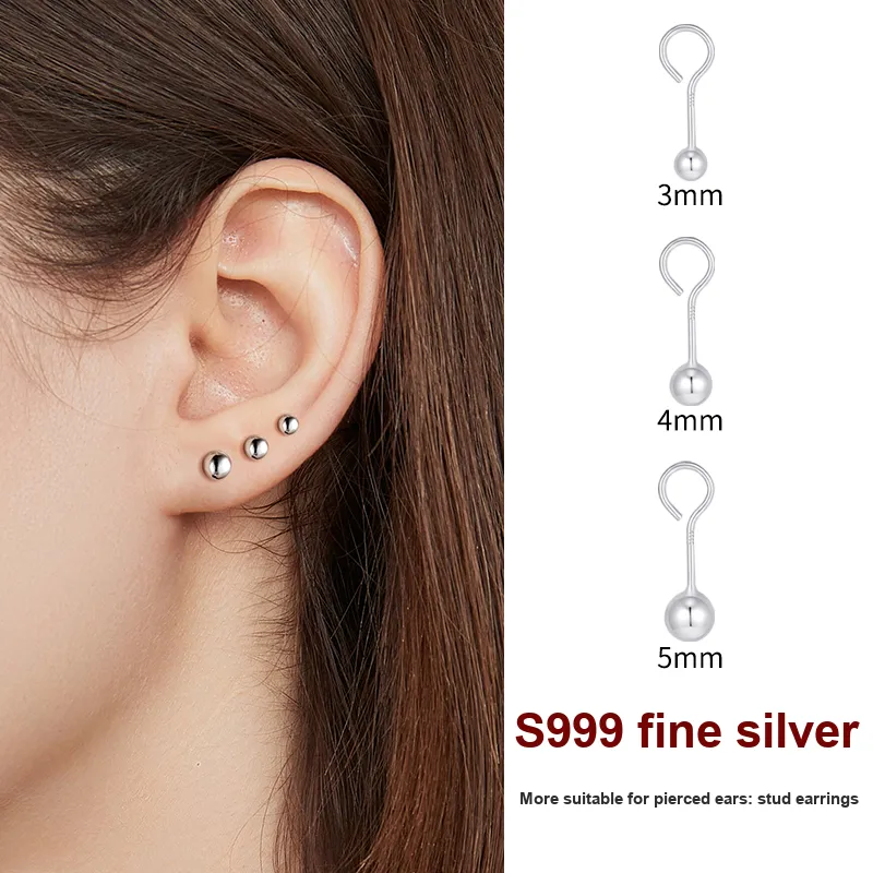 Daisy Dream 999 Fine Silver Stud Earrings Women's-3
