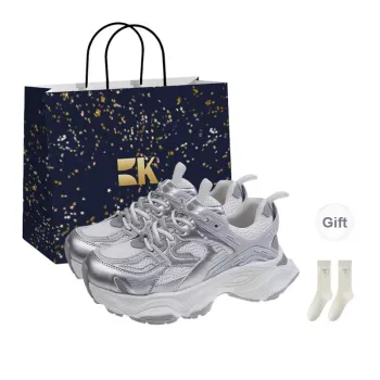Boldi Kuki Chunky Sneakers Women's Low Top Silver