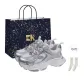Silver (Shopping Bag-Comes with Socks)