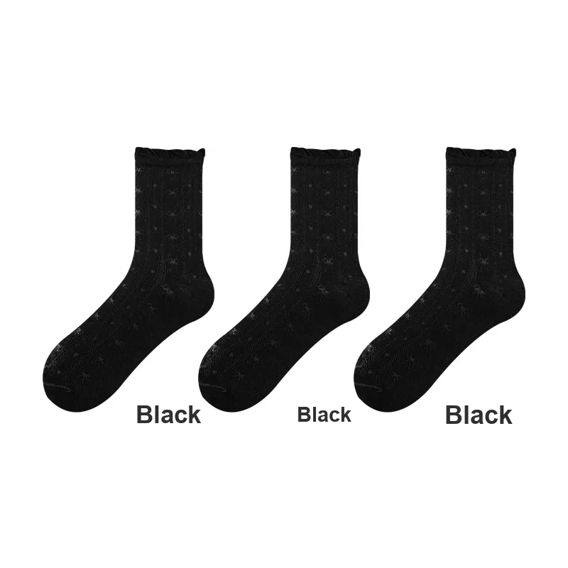H YXIANG Mid Calf Socks Women's Combo Set-15